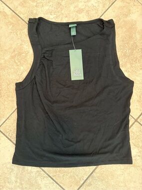 Wild Fable Black Asymmetrical Tank